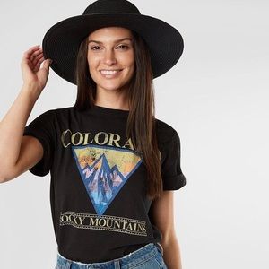 American Highway Colorado Mountains T-Shirt